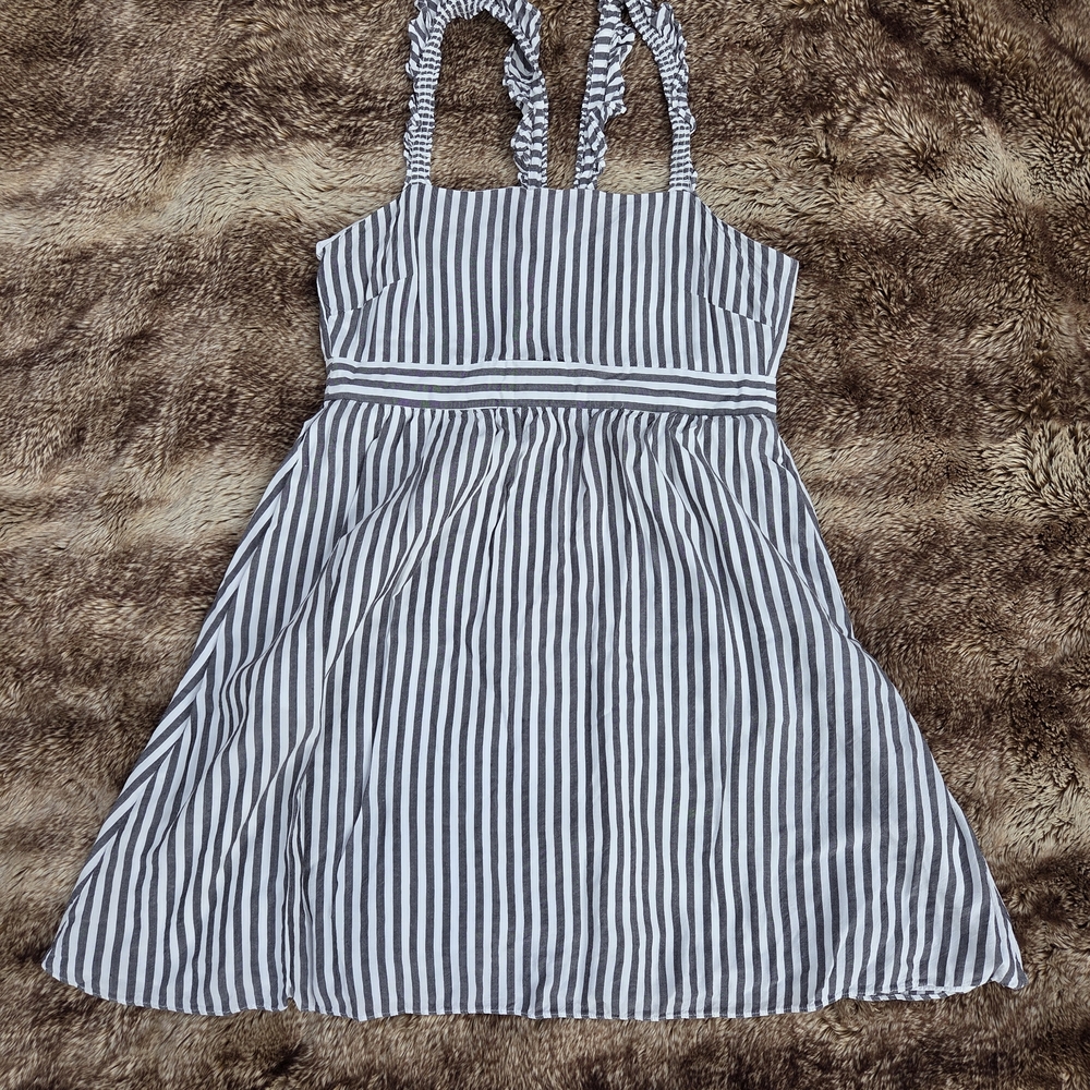 Madewell Cottagecore Striped Ruffle Strap Dress – Lightweight Summer Aesthetic